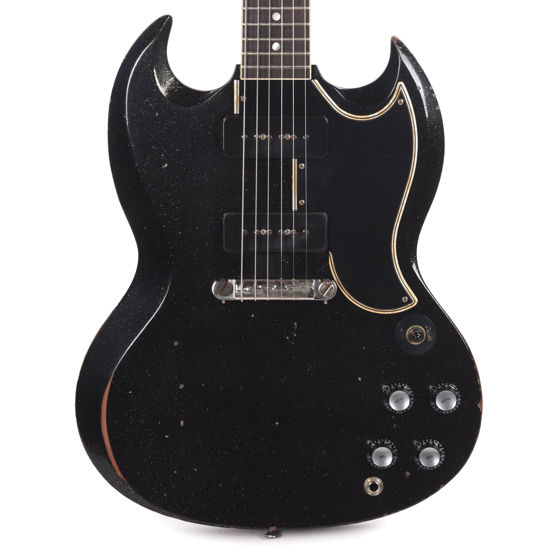 Gibson Custom Shop 1963 SG Special Reissue Antique Black Sparkle Murphy Lab Heavy Aged Electric Guitars / Solid Body