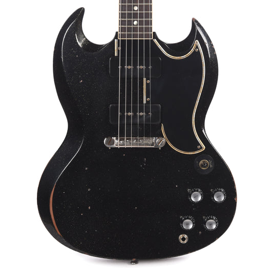 Gibson Custom Shop 1963 SG Special Reissue Antique Black Sparkle Murphy Lab Heavy Aged Electric Guitars / Solid Body