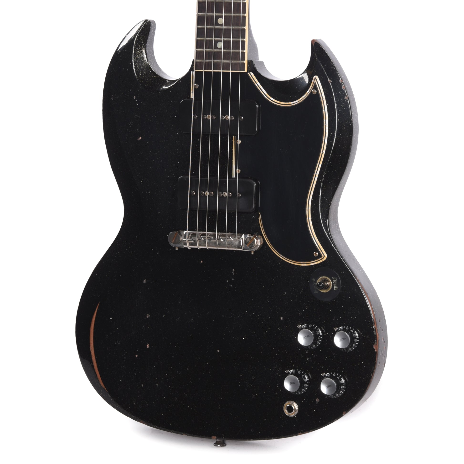 Gibson Custom Shop 1963 SG Special Reissue Antique Black Sparkle Murphy Lab Heavy Aged Electric Guitars / Solid Body