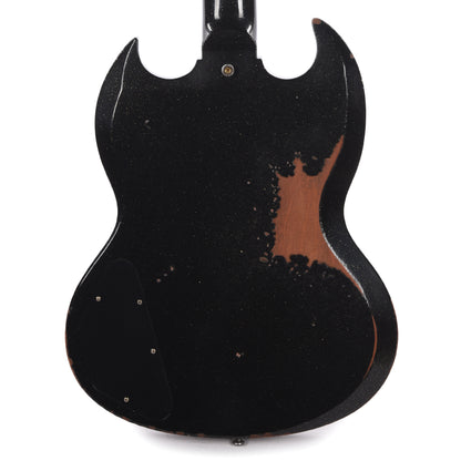 Gibson Custom Shop 1963 SG Special Reissue Antique Black Sparkle Murphy Lab Heavy Aged Electric Guitars / Solid Body