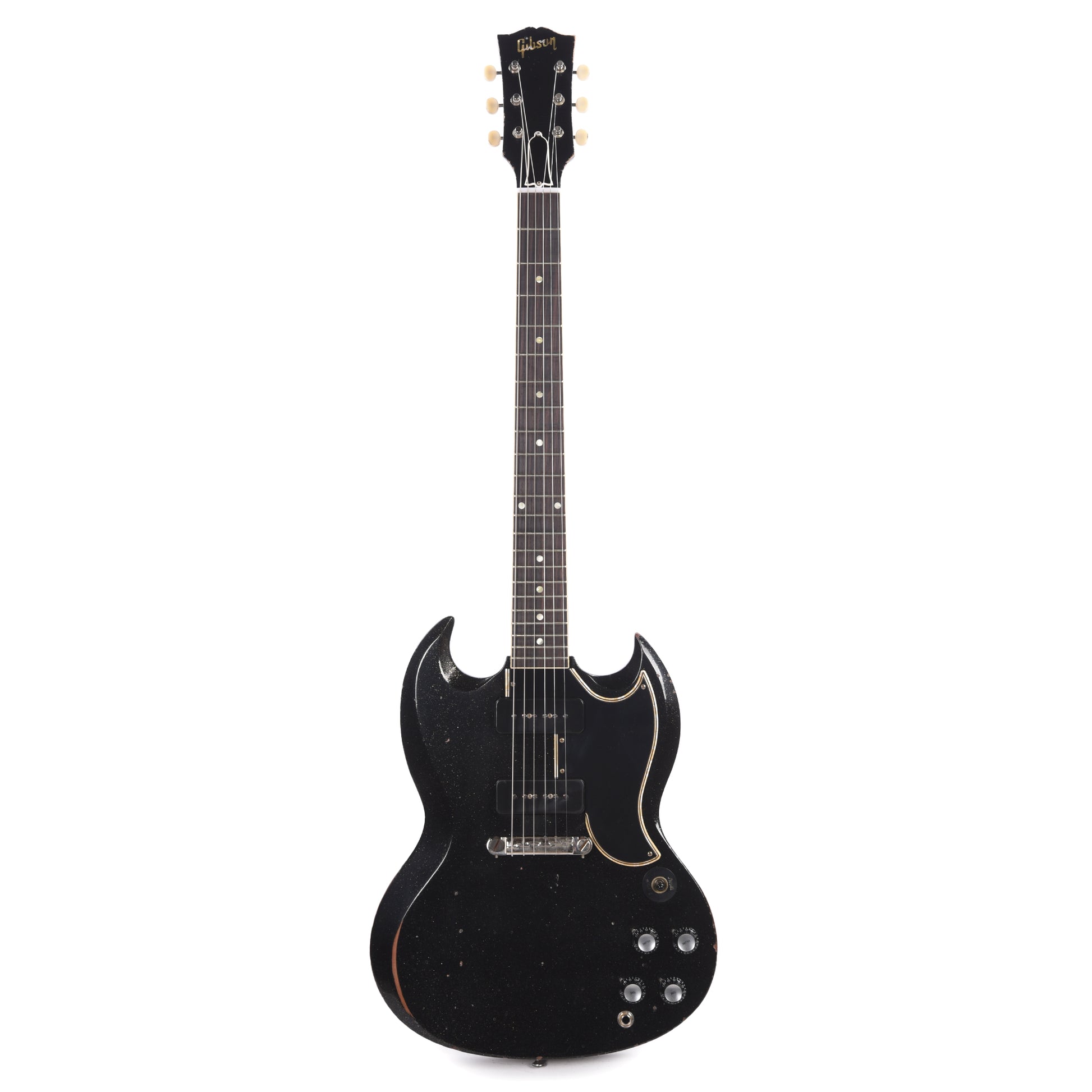 Gibson Custom Shop 1963 SG Special Reissue Antique Black Sparkle Murphy Lab Heavy Aged Electric Guitars / Solid Body