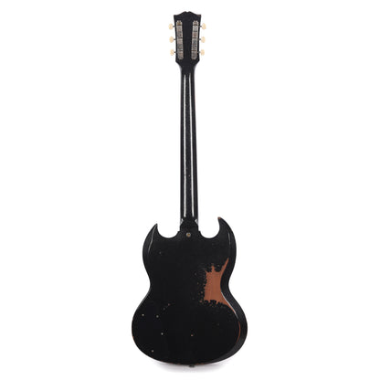 Gibson Custom Shop 1963 SG Special Reissue Antique Black Sparkle Murphy Lab Heavy Aged Electric Guitars / Solid Body