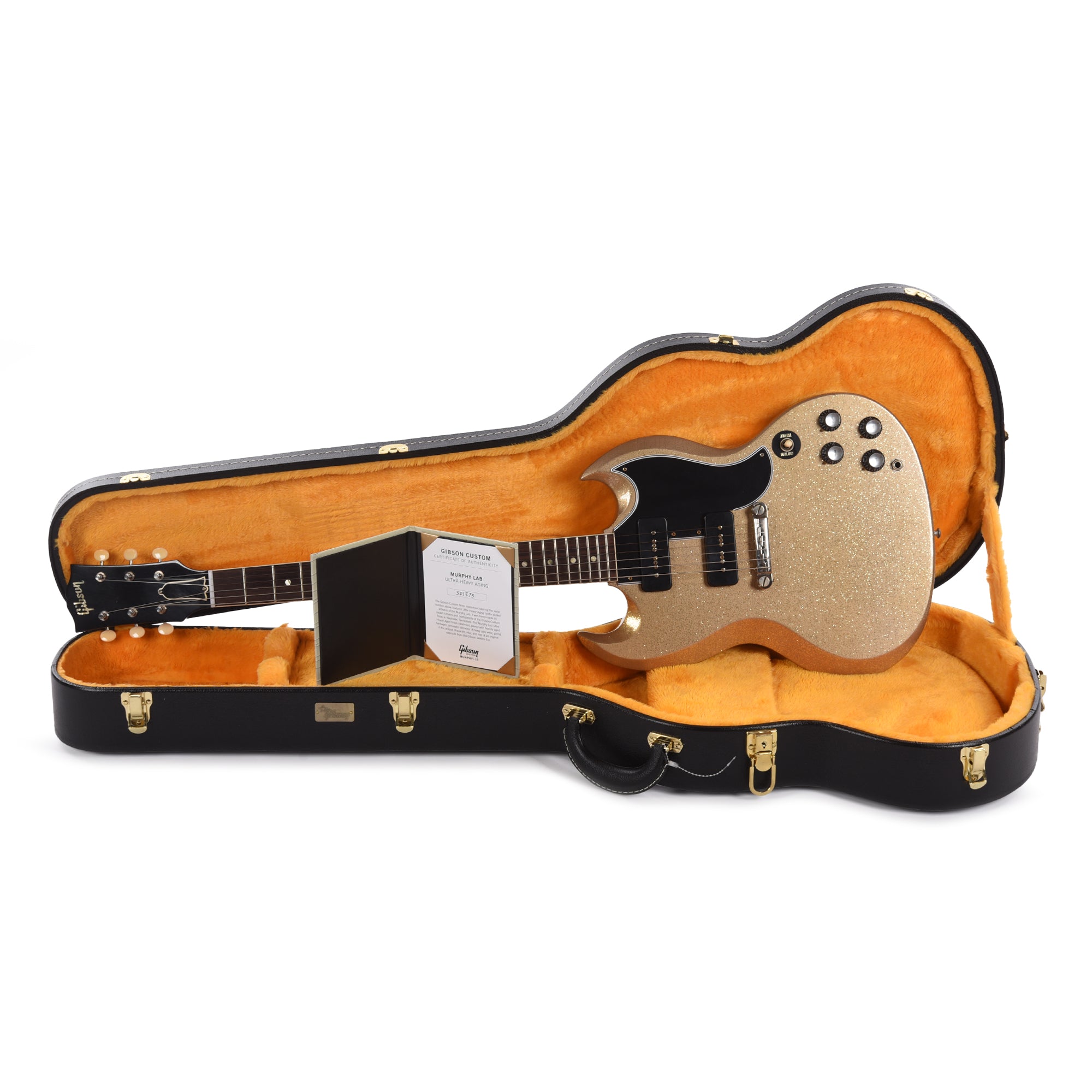 Gibson Custom Shop 1963 SG Special Reissue Antique Pewter Sparkle Murphy Lab Ultra Light Aged Electric Guitars / Solid Body