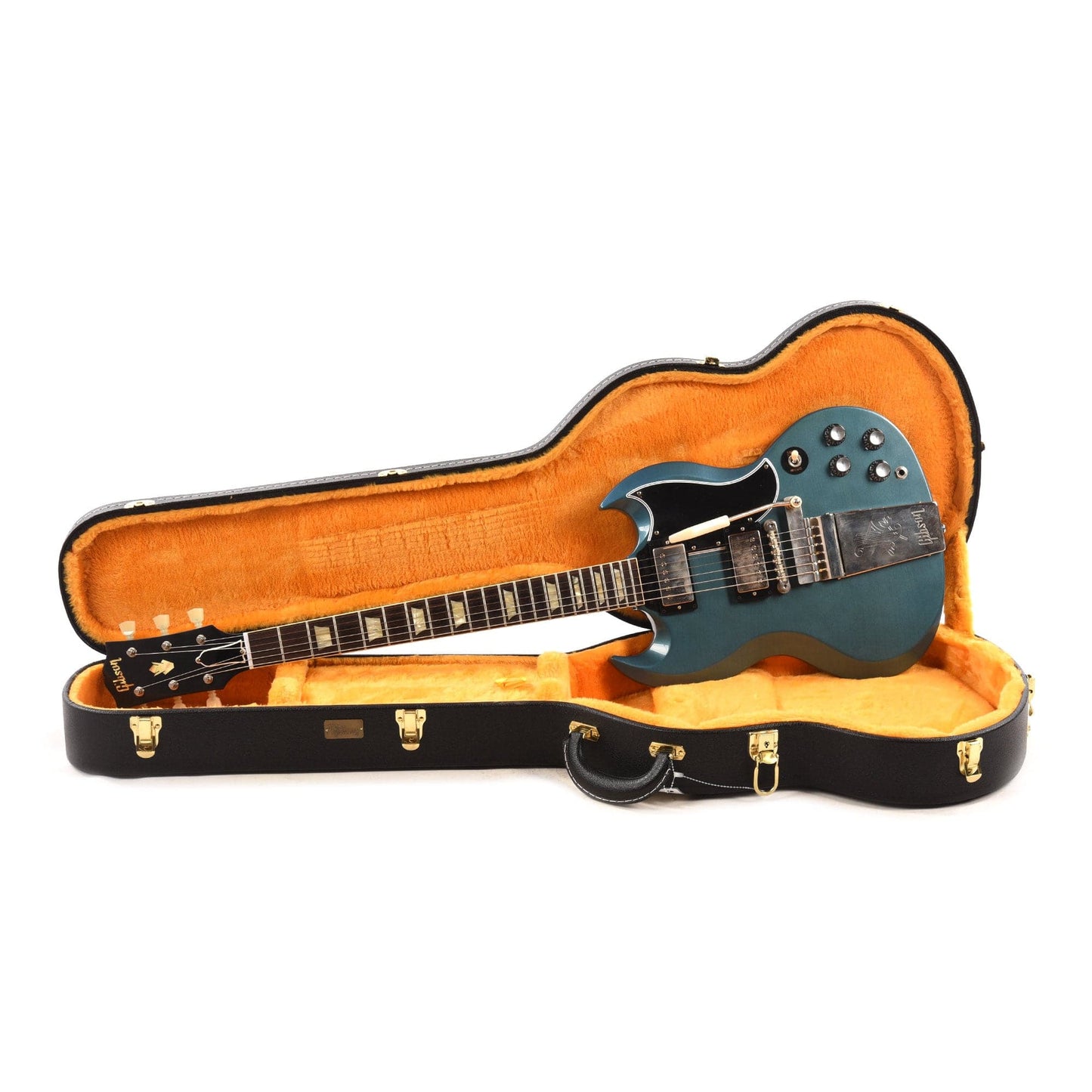 Gibson Custom Shop 1964 SG Standard Reissue "CME Spec" Heavy Antique Pelham Blue Murphy Lab Ultra Light Aged w/Maestro Vibrola Electric Guitars / Solid Body