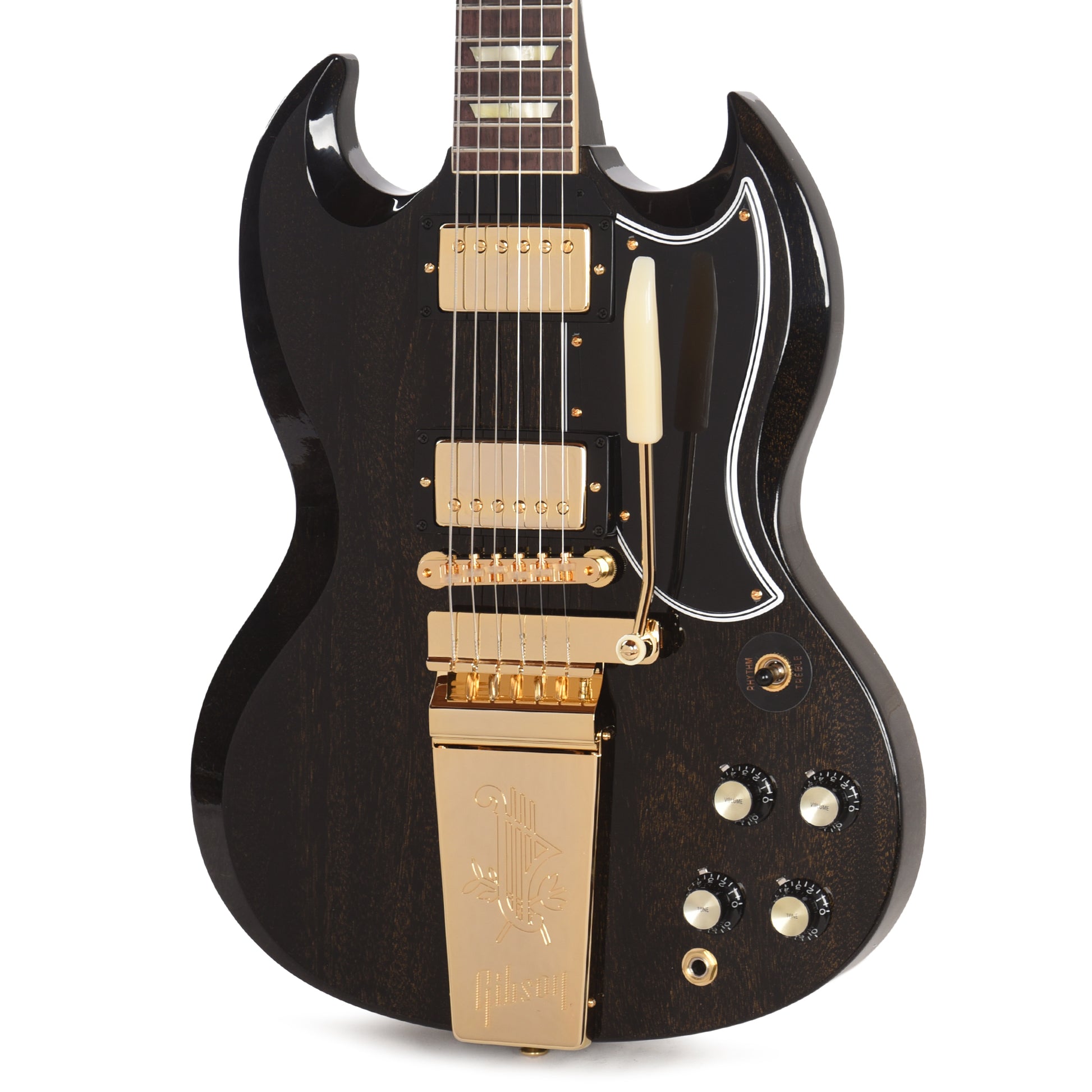 Gibson Custom Shop 1964 SG Standard TV Black & Gold Gloss w/Maestro Electric Guitars / Solid Body