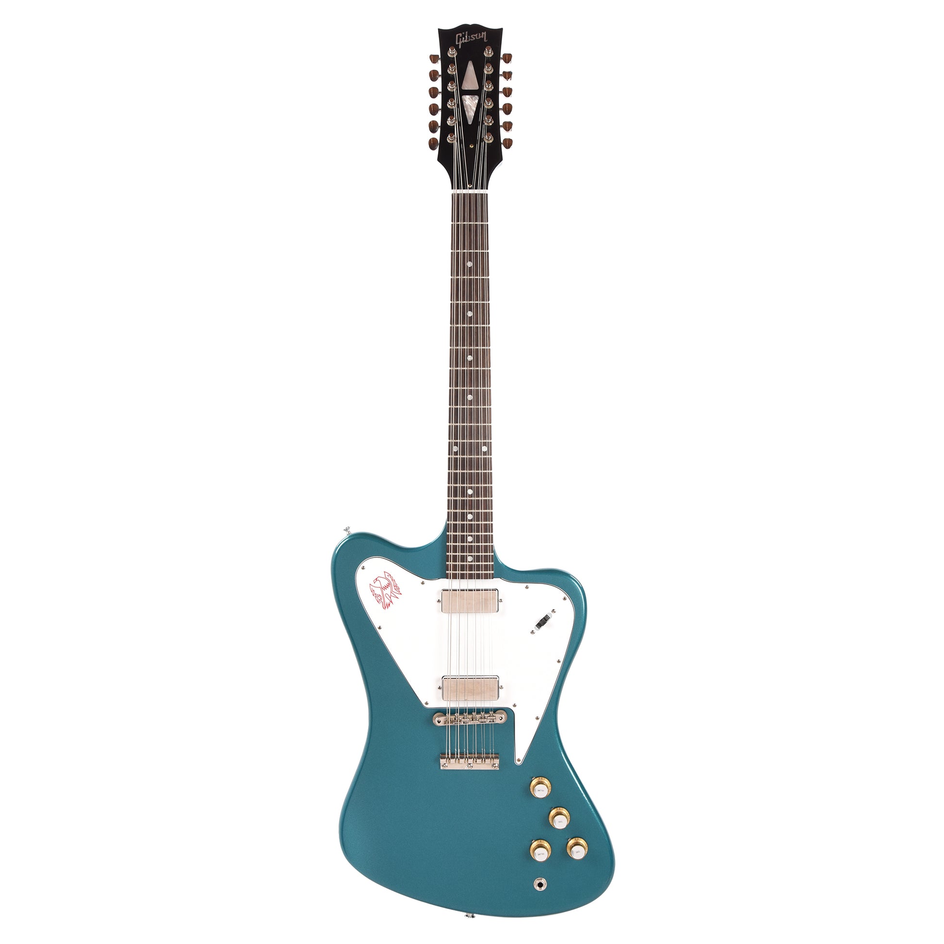 Gibson Custom Shop 1965 Non-Reverse Firebird V 12-String Reissue Aqua Mist VOS Electric Guitars / Solid Body