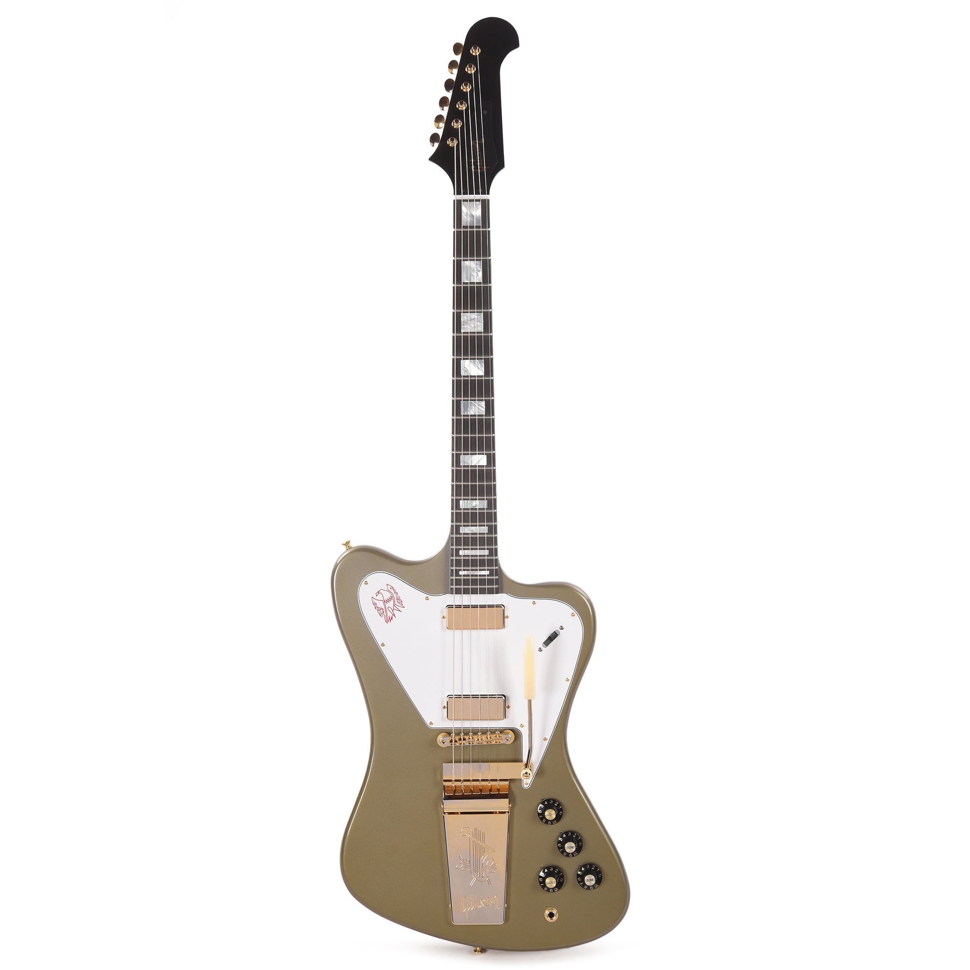 Gibson Custom Shop 1965 Non-Reverse Firebird V Silvermist Poly VOS w/Maestro Electric Guitars / Solid Body