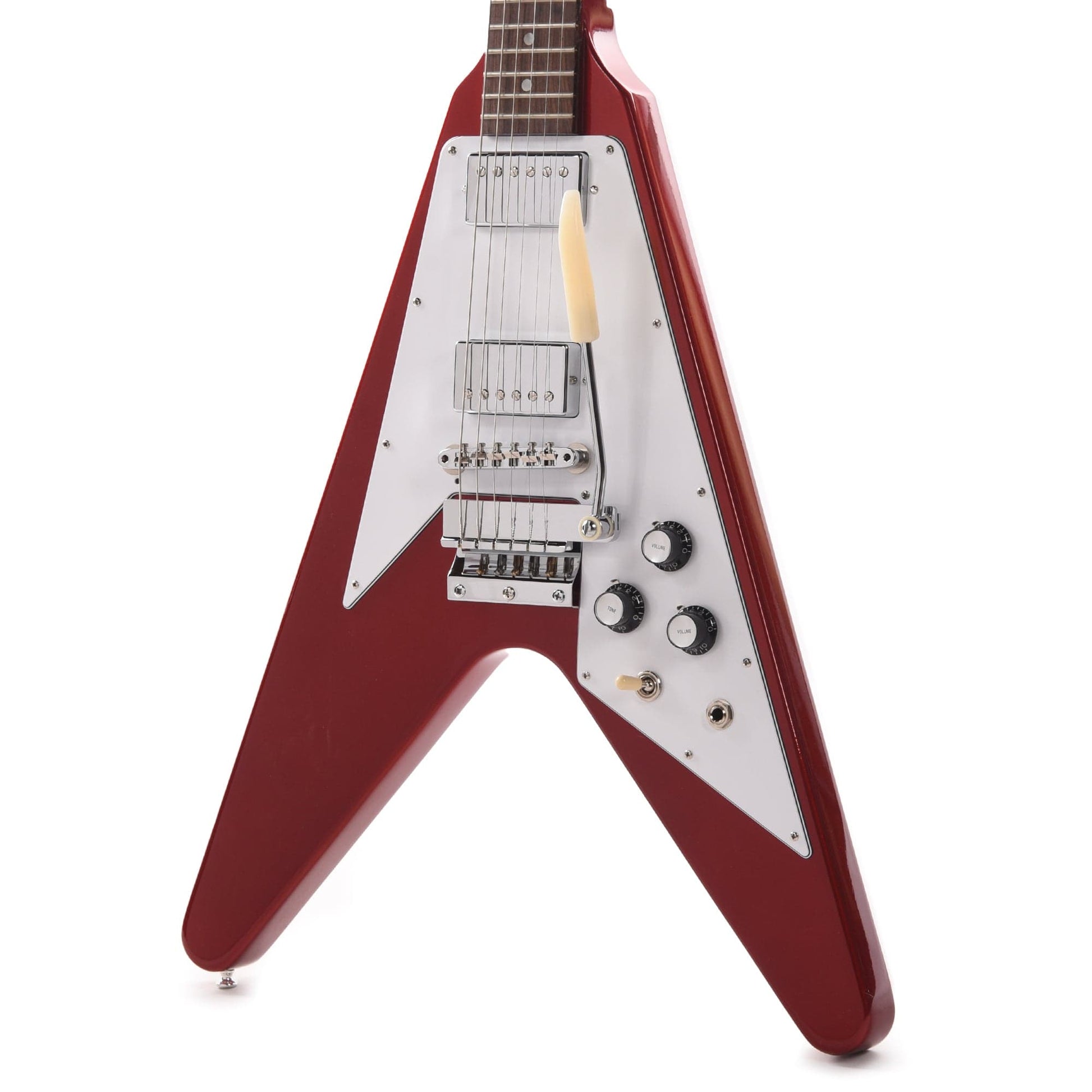 Gibson Custom Shop 1967 Mahogany Flying V Reissue Gloss Red w/Maestro Vibrola Electric Guitars / Solid Body