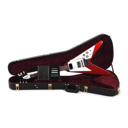 Gibson Custom Shop 1967 Mahogany Flying V Reissue Gloss Red w/Maestro Vibrola Electric Guitars / Solid Body
