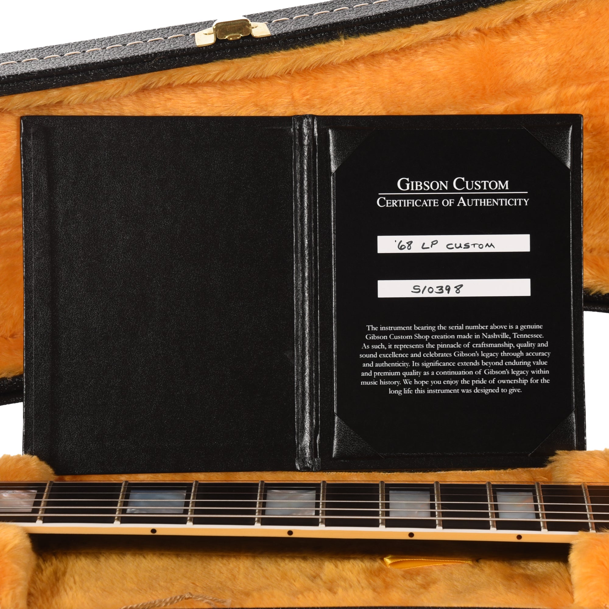 Gibson Custom Shop 1968 Les Paul Custom 3-Pickup 