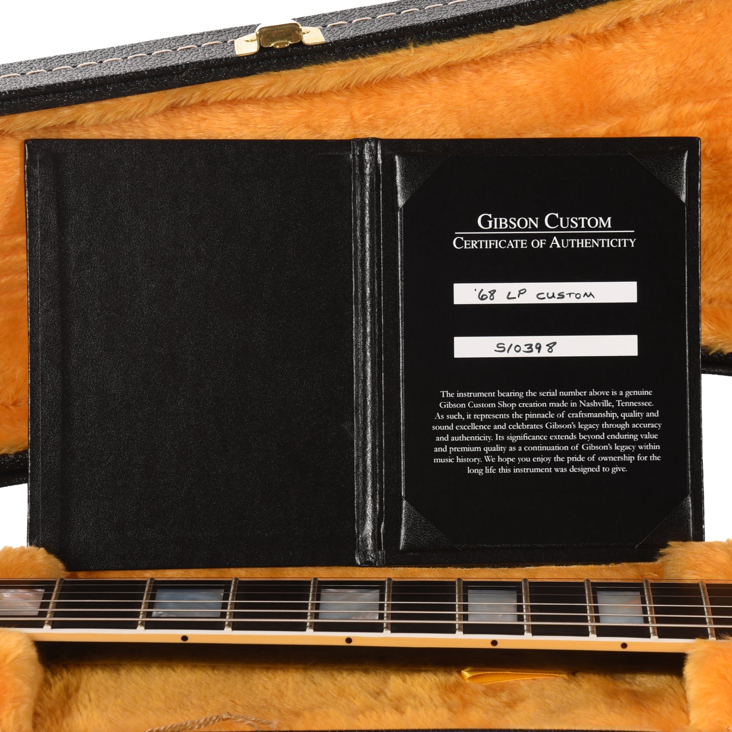 Gibson Custom Shop 1968 Les Paul Custom 3-Pickup "CME Spec" Ebony VOS w/Chambered Body & Custom "S" Buckers Electric Guitars / Solid Body