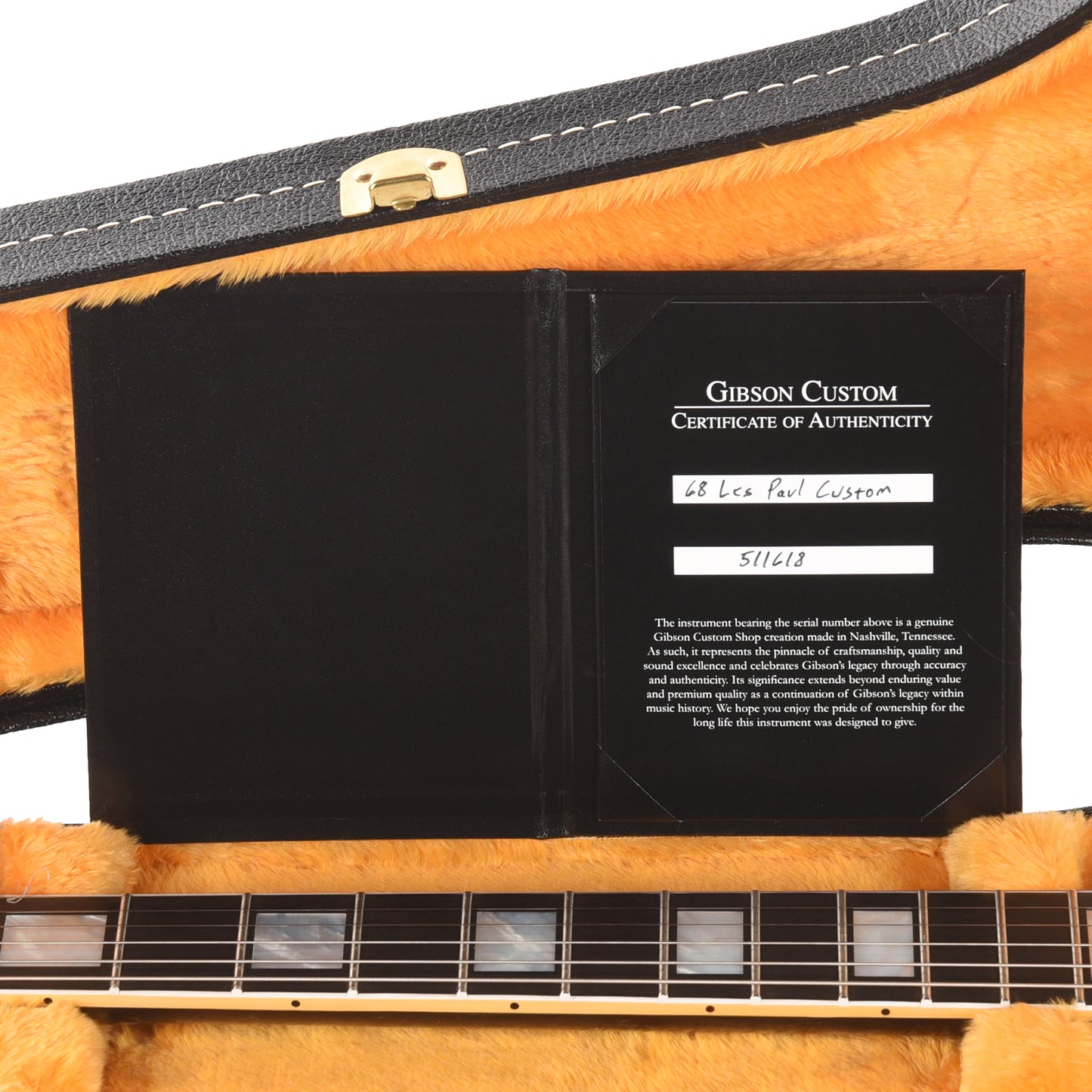 Gibson Custom Shop 1968 Les Paul Custom 3-Pickup "CME Spec" Ebony VOS w/Chambered Body & Custom "S" Buckers Electric Guitars / Solid Body