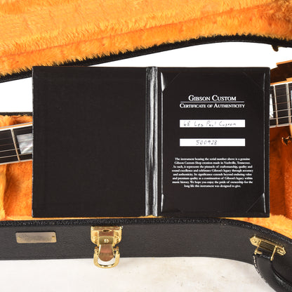Gibson Custom Shop 1968 Les Paul Custom 3-Pickup "CME Spec" Ebony VOS w/Chambered Body Electric Guitars / Solid Body