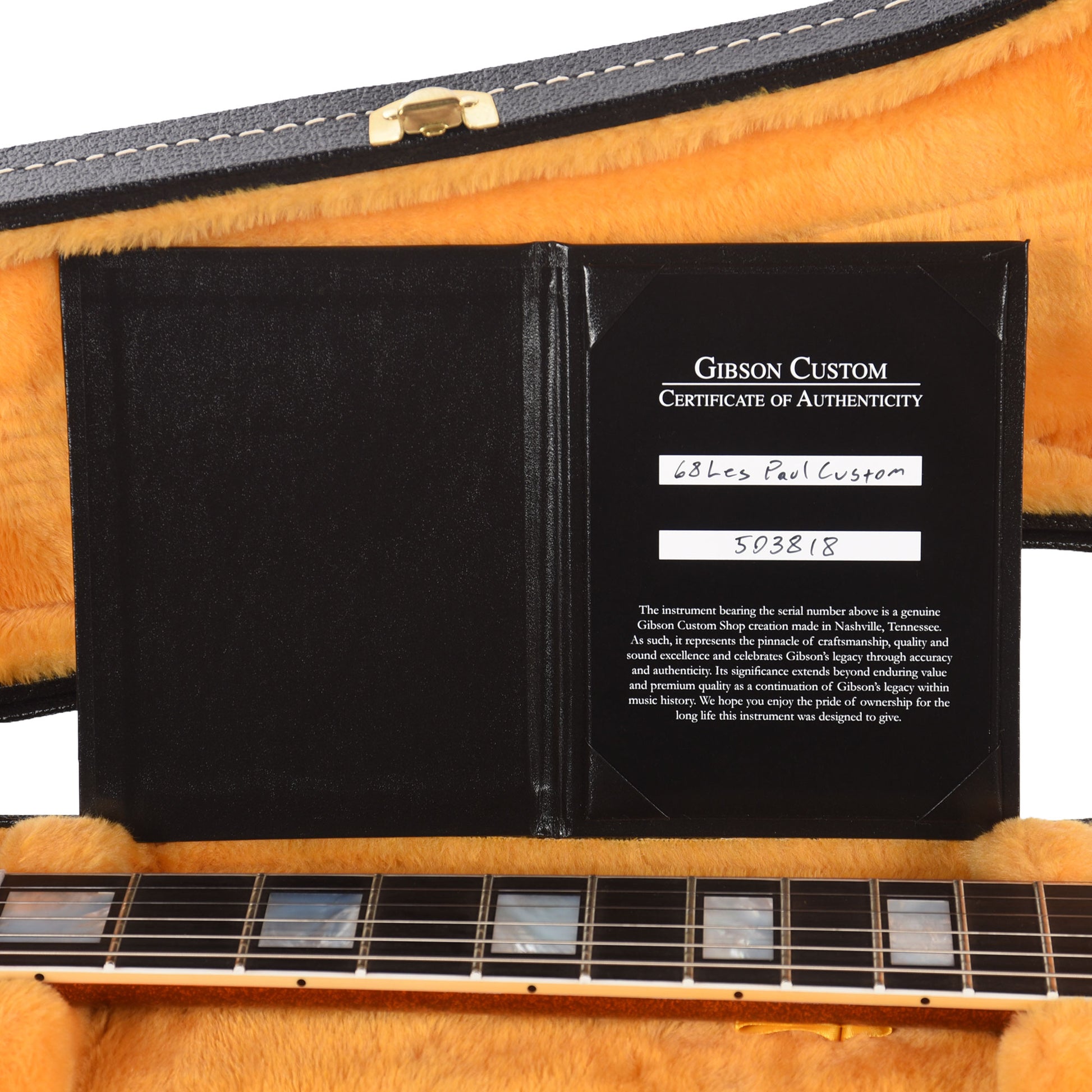 Gibson Custom Shop 1968 Les Paul Custom "CME Spec" Antique Navelina Gold Sparkle VOS w/Custom "S" Buckers Electric Guitars / Solid Body