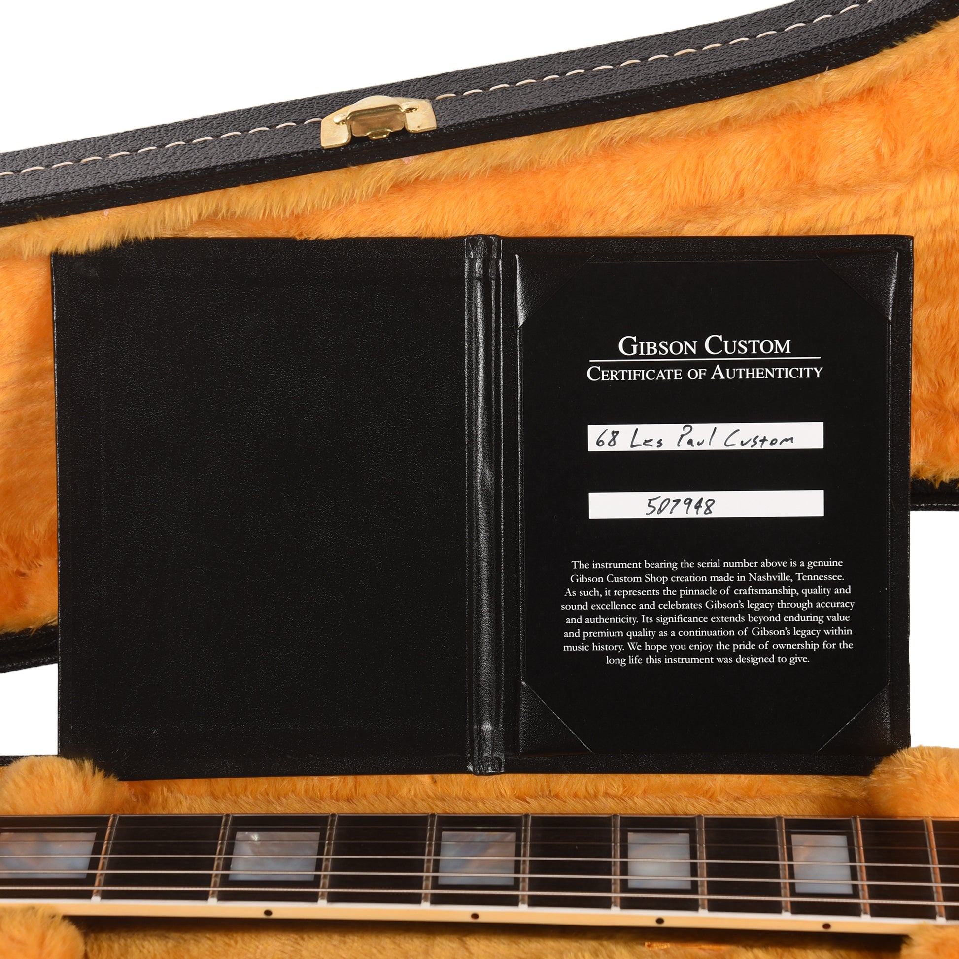 Gibson Custom Shop 1968 Les Paul Custom "CME Spec" Ebony VOS Electric Guitars / Solid Body