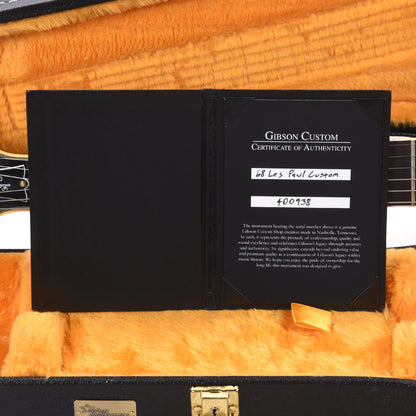 Gibson Custom Shop 1968 Les Paul Custom "CME Spec" Ebony VOS Electric Guitars / Solid Body