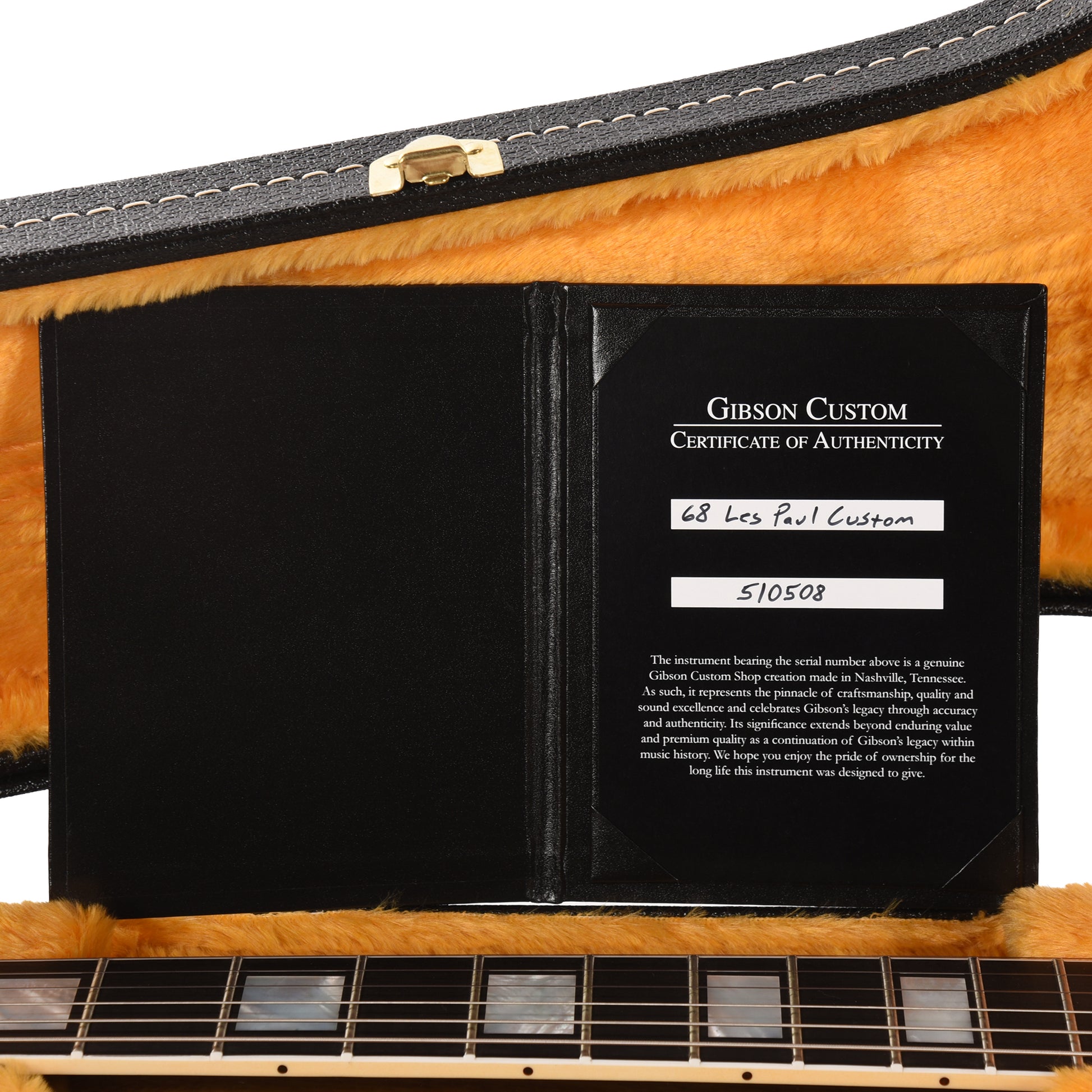 Gibson Custom Shop 1968 Les Paul Custom "CME Spec" Ebony VOS w/Chambered Body & Custom "S" Buckers Electric Guitars / Solid Body