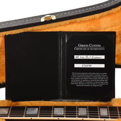Gibson Custom Shop 1968 Les Paul Custom "CME Spec" Ebony VOS w/Chambered Body & Custom "S" Buckers Electric Guitars / Solid Body