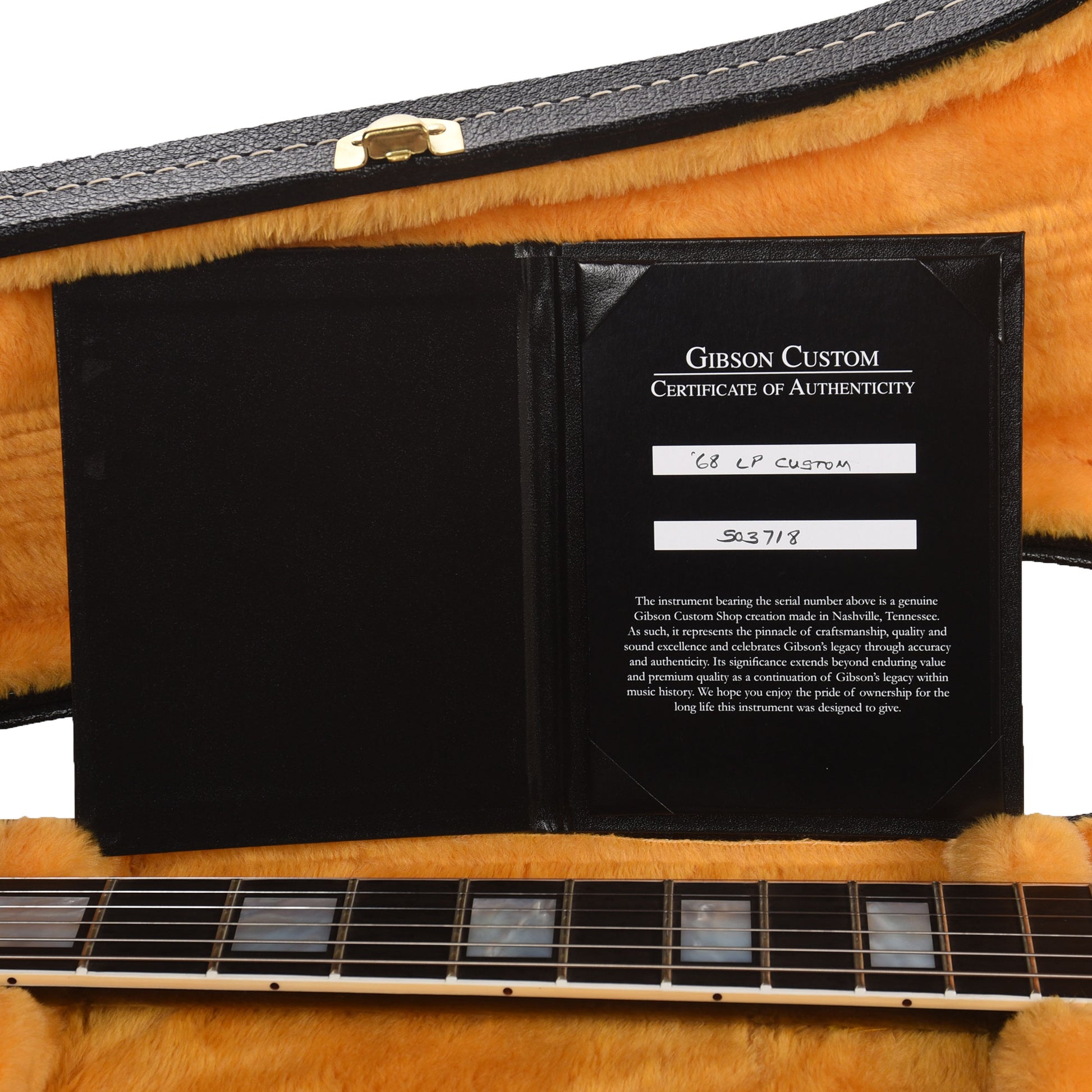 Gibson Custom Shop 1968 Les Paul Custom "CME Spec" Ebony VOS w/Custom "S" Buckers Electric Guitars / Solid Body