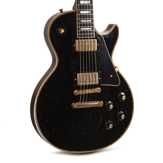 Gibson Custom Shop 1968 Les Paul Custom "CME Spec" Heavy Antique Ebony Murphy Lab Heavy Aged Electric Guitars / Solid Body