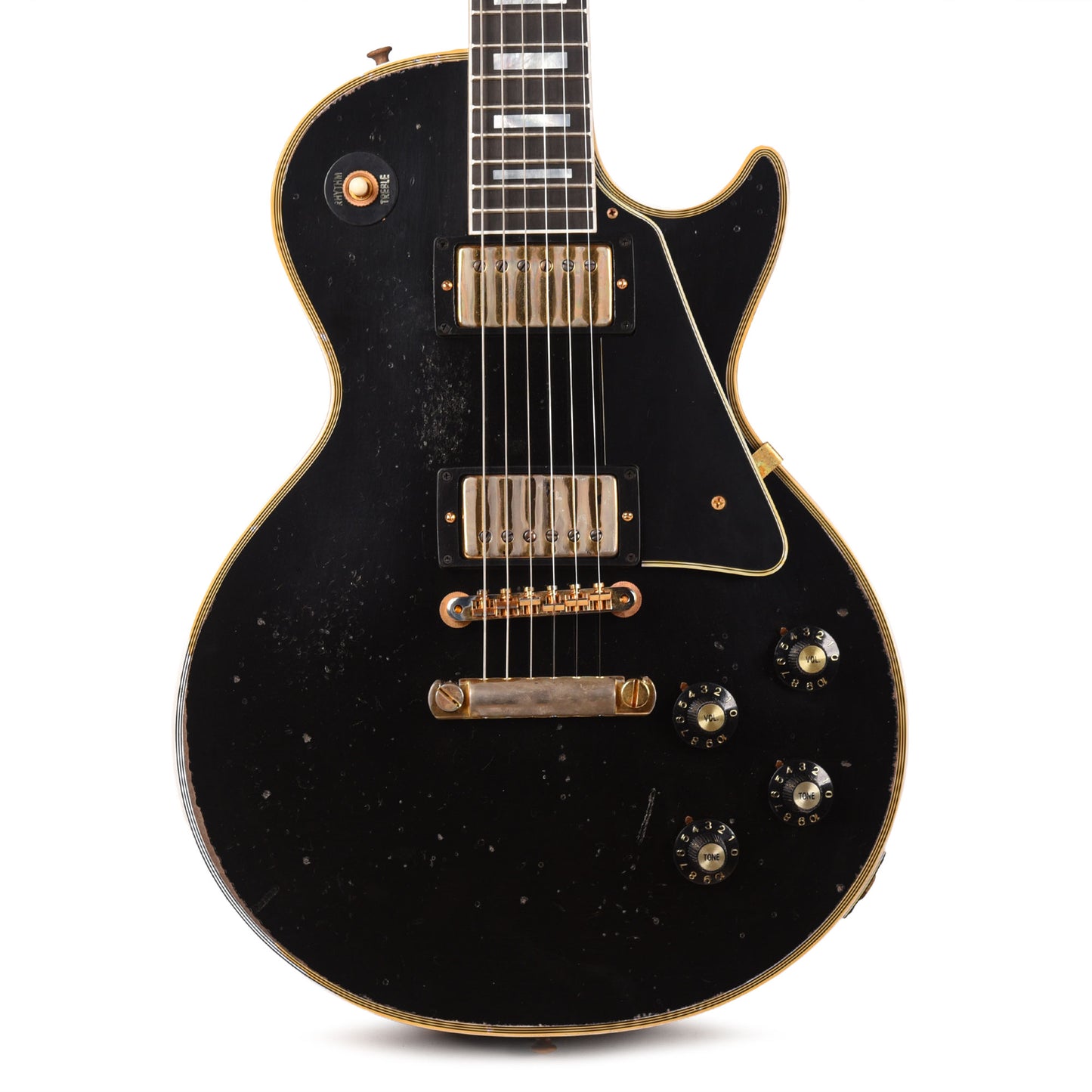 Gibson Custom Shop 1968 Les Paul Custom "CME Spec" Heavy Antique Ebony Murphy Lab Heavy Aged Electric Guitars / Solid Body