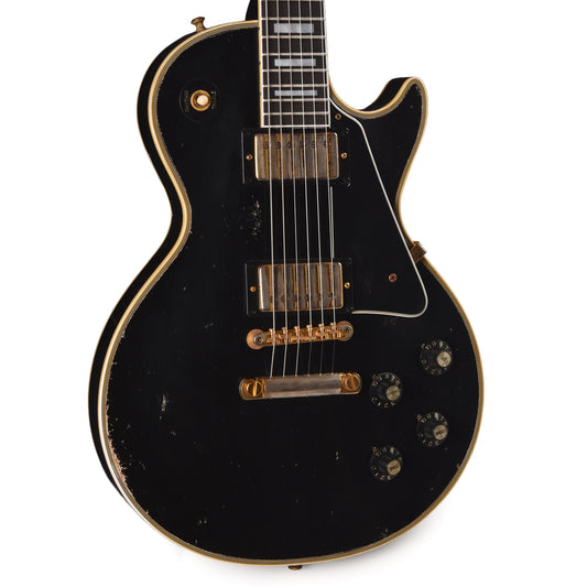 Gibson Custom Shop 1968 Les Paul Custom "CME Spec" Heavy Antique Ebony Murphy Lab Heavy Aged Electric Guitars / Solid Body
