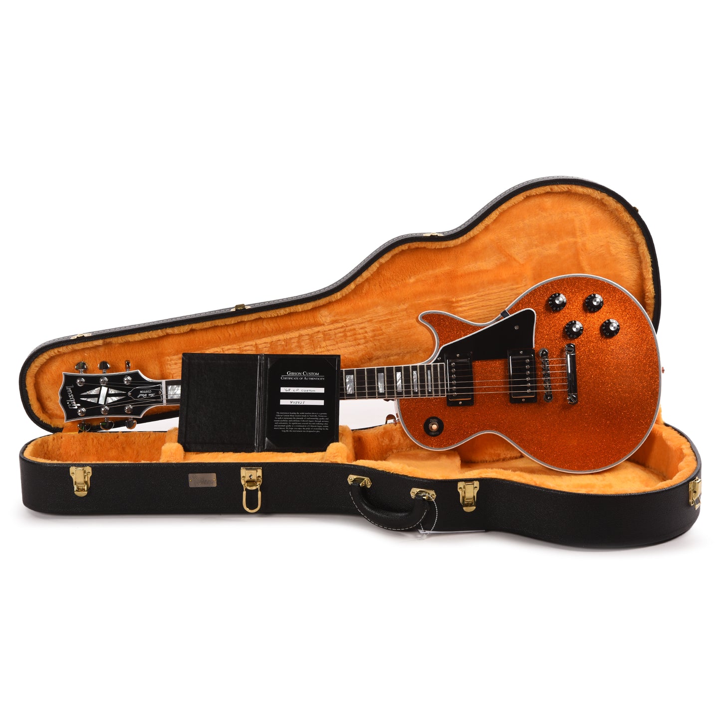 Gibson Custom Shop 1968 Les Paul Custom "CME Spec" VOS Antique Navelina Gold Sparkle w/Grovers Electric Guitars / Solid Body