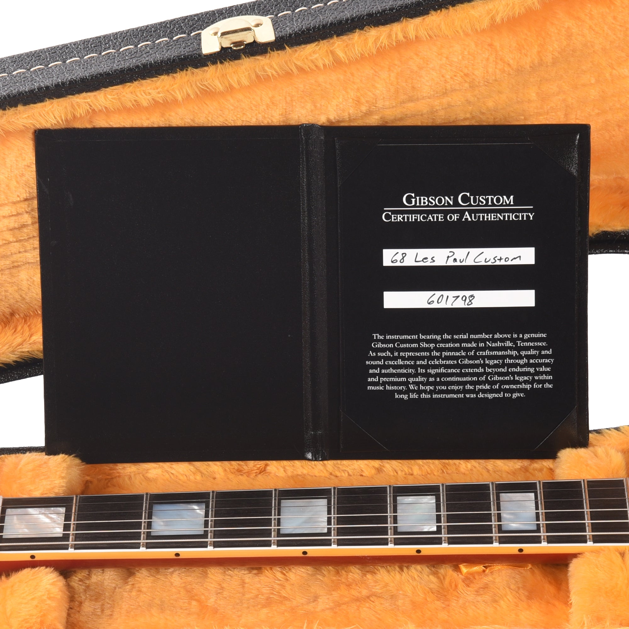 Gibson Custom Shop 1968 Les Paul Custom Heavy Antique Cardinal Red VOS w/Chambered Body Electric Guitars / Solid Body