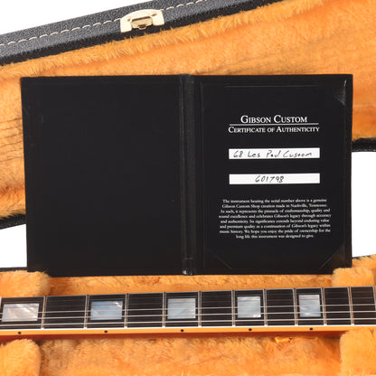 Gibson Custom Shop 1968 Les Paul Custom Heavy Antique Cardinal Red VOS w/Chambered Body Electric Guitars / Solid Body