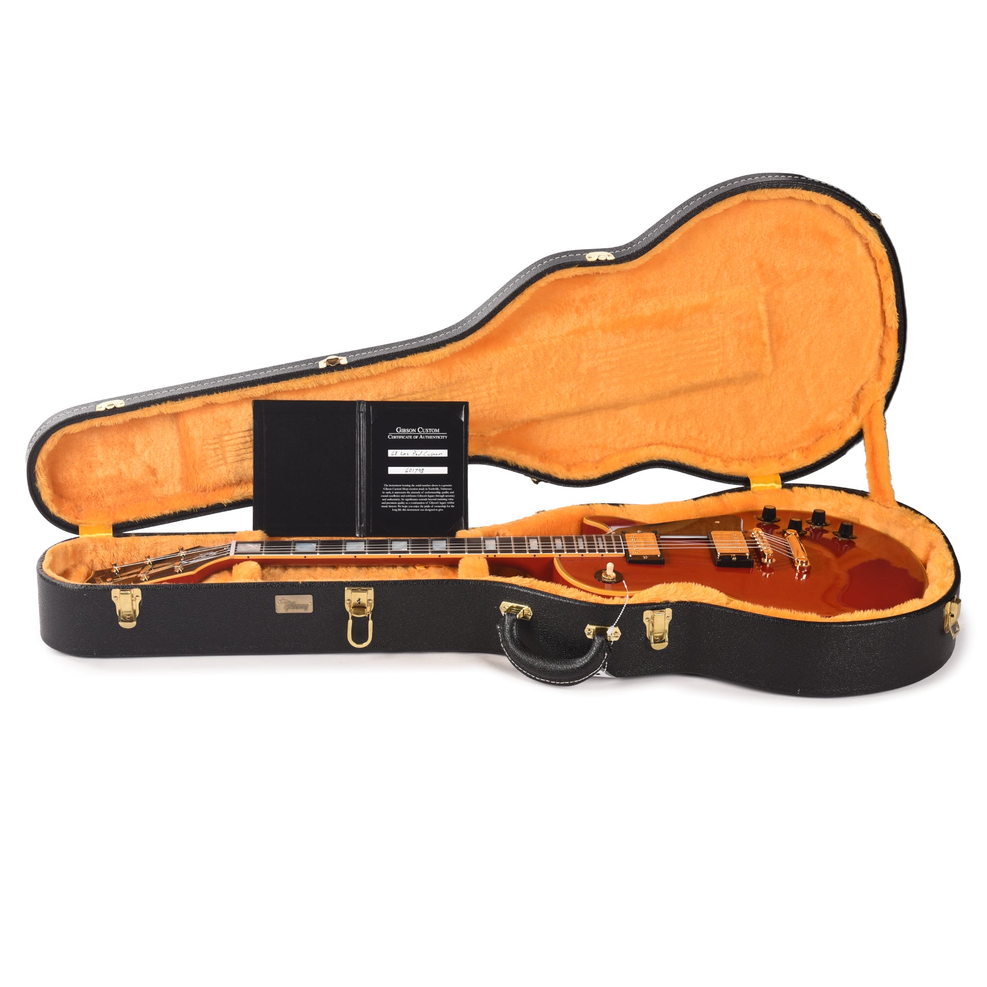 Gibson Custom Shop 1968 Les Paul Custom Heavy Antique Cardinal Red VOS w/Chambered Body Electric Guitars / Solid Body