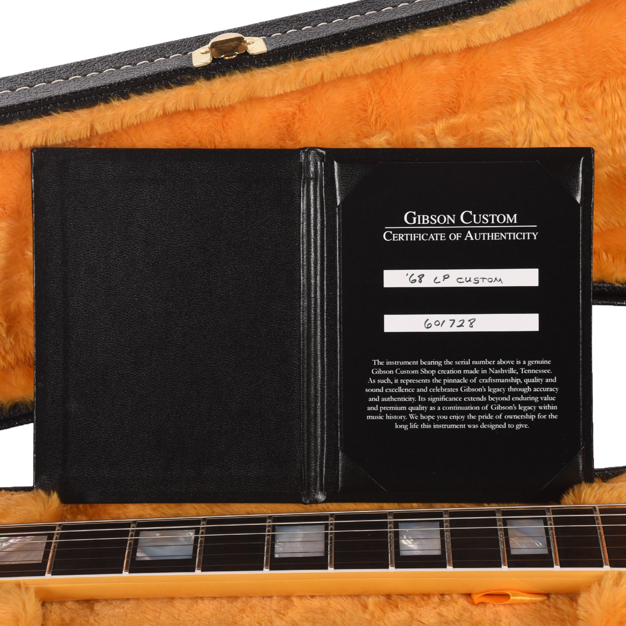 Gibson Custom Shop 1968 Les Paul Custom LEFTY 