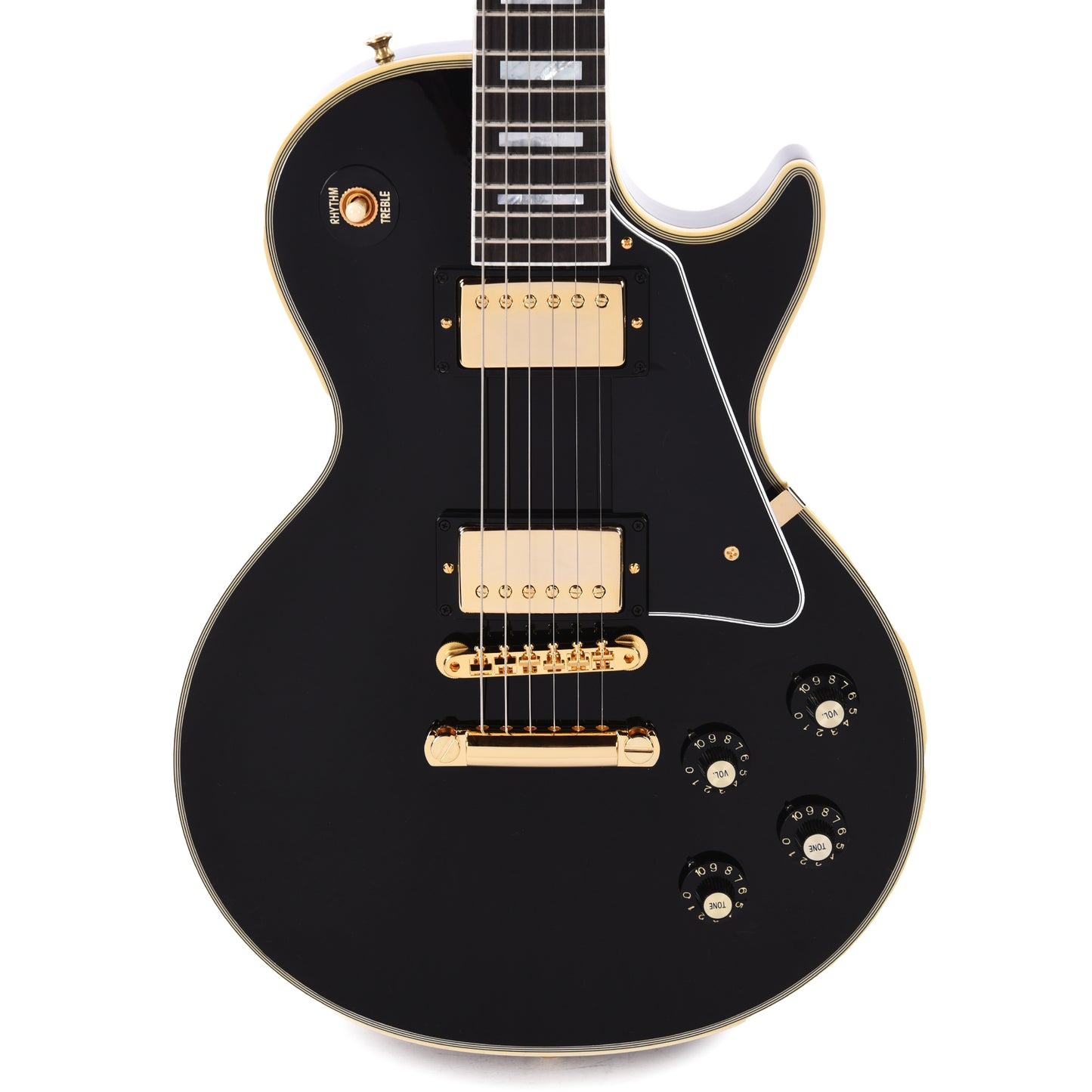 Gibson Custom Shop 1968 Les Paul Custom Reissue Ebony Gloss Electric Guitars / Solid Body