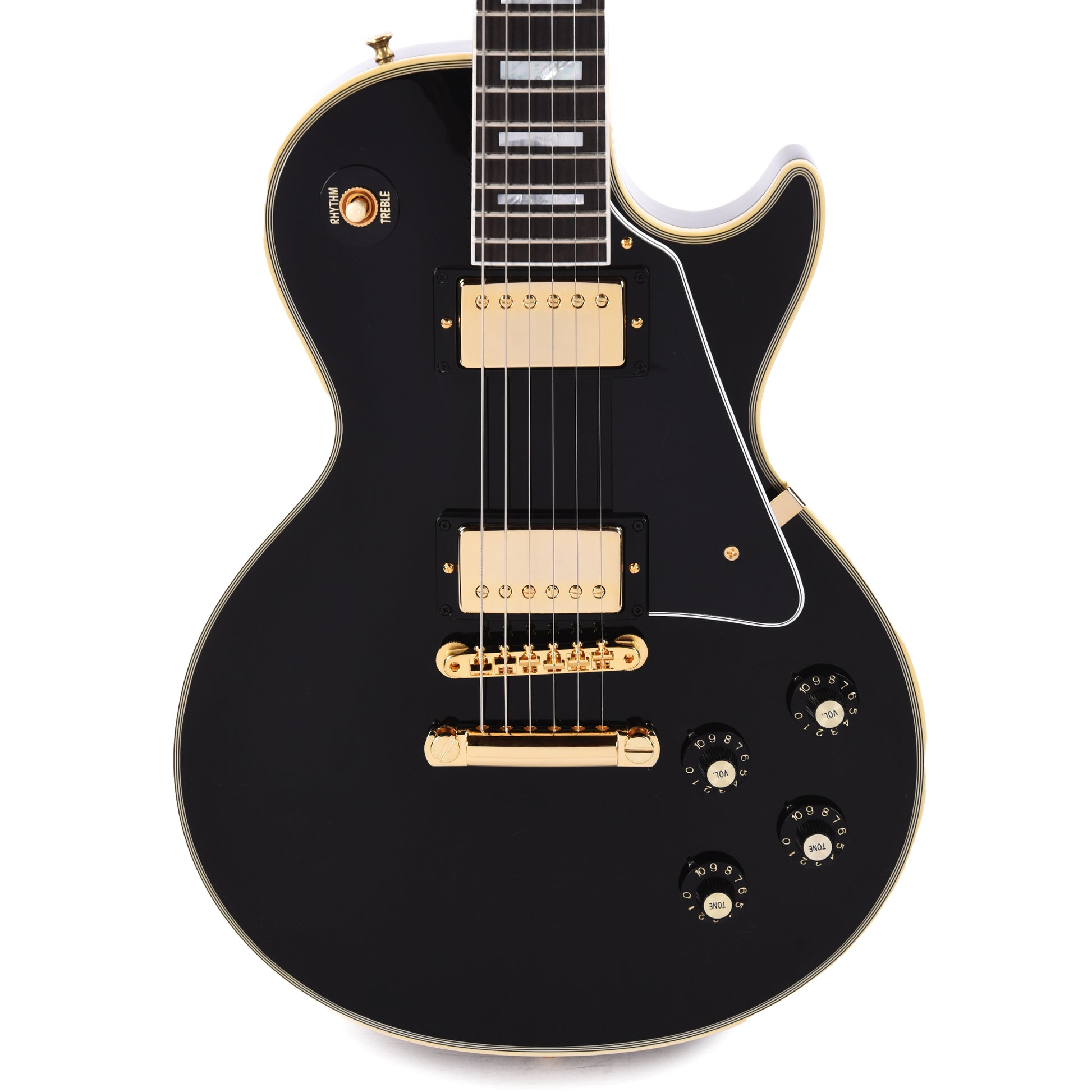 Gibson Custom Shop 1968 Les Paul Custom Reissue Ebony Gloss Electric Guitars / Solid Body