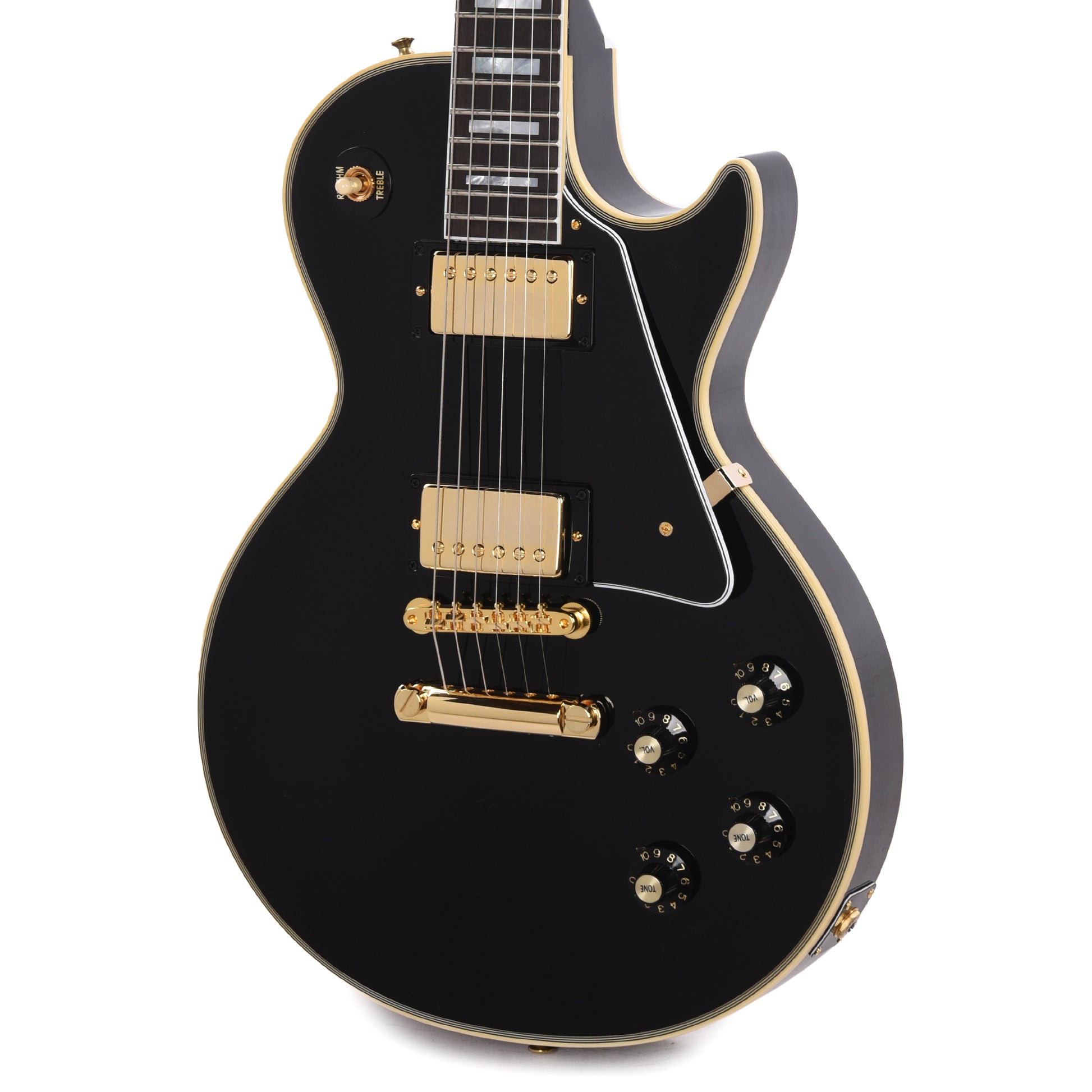 Gibson Custom Shop 1968 Les Paul Custom Reissue Ebony Gloss Electric Guitars / Solid Body