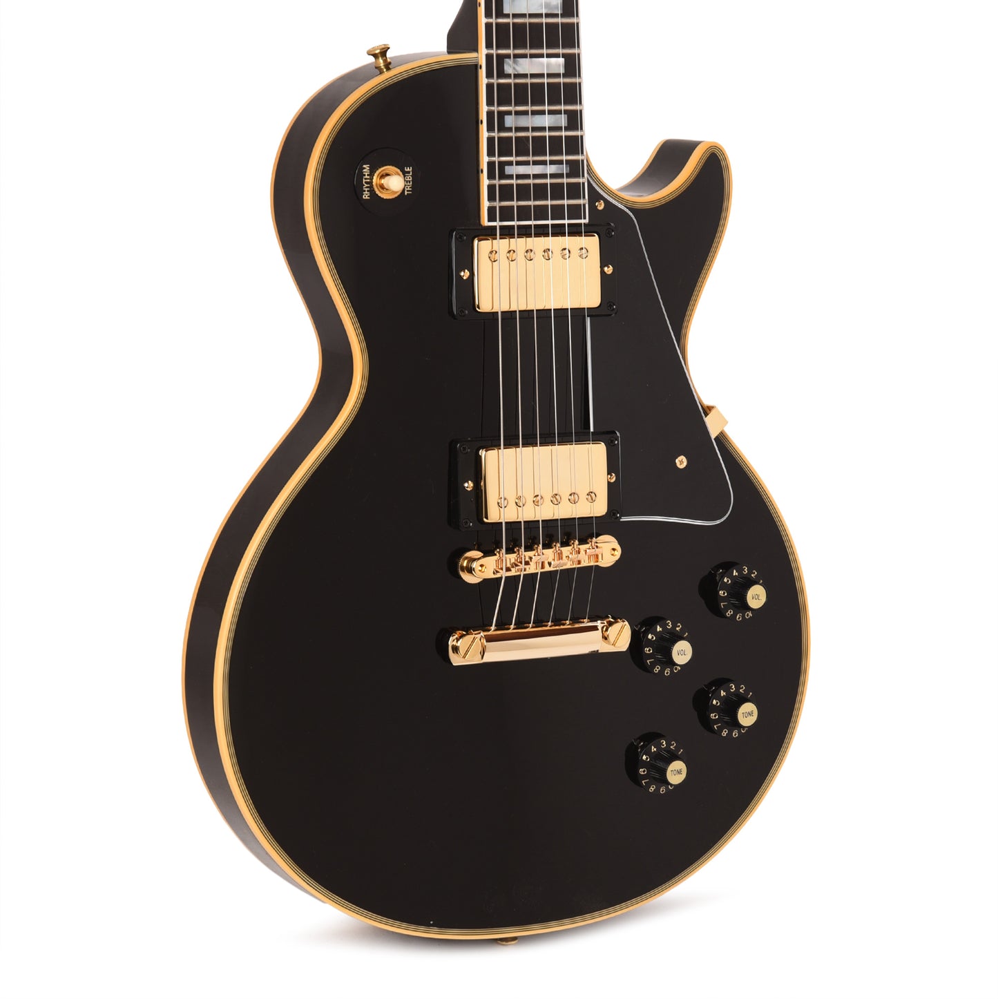 Gibson Custom Shop 1968 Les Paul Custom Reissue Ebony Gloss Electric Guitars / Solid Body