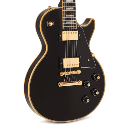 Gibson Custom Shop 1968 Les Paul Custom Reissue Ebony Gloss Electric Guitars / Solid Body