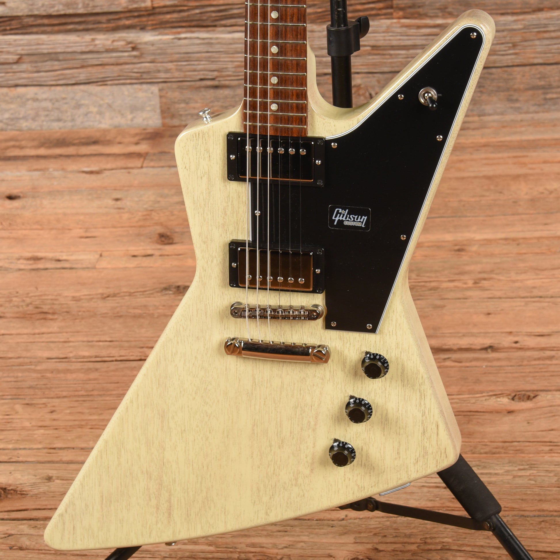 Gibson Custom Shop '58 Explorer TV White - Dave Amato of REO Speedwagon Electric Guitars / Solid Body