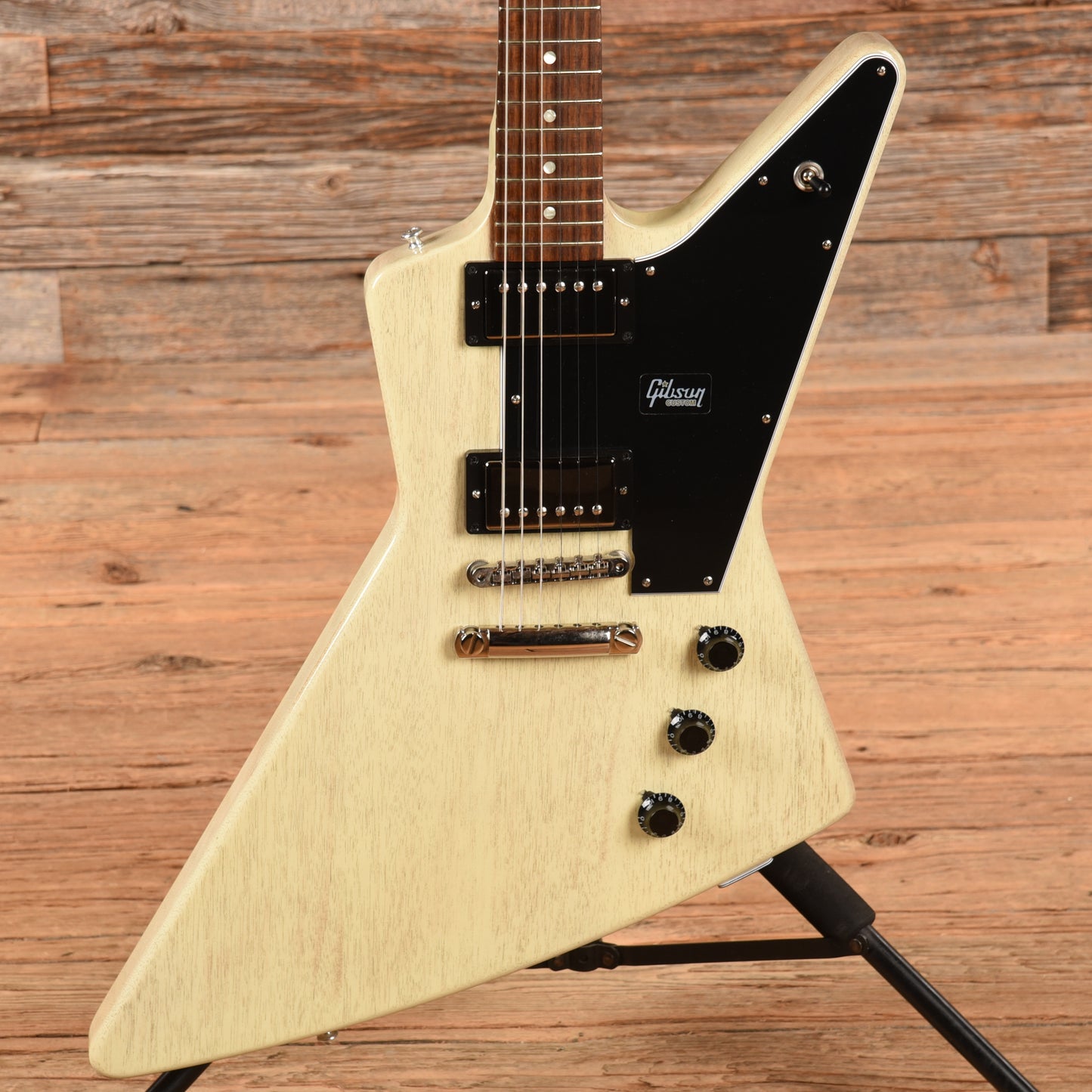 Gibson Custom Shop '58 Explorer TV White - Dave Amato of REO Speedwagon Electric Guitars / Solid Body