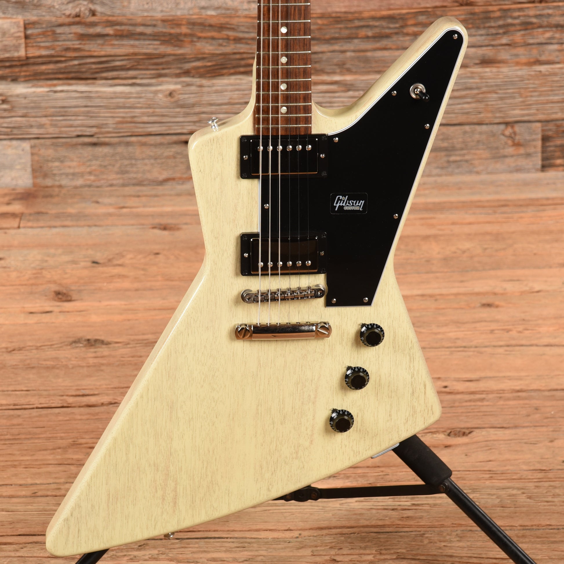 Gibson Custom Shop '58 Explorer TV White - Dave Amato of REO Speedwagon Electric Guitars / Solid Body