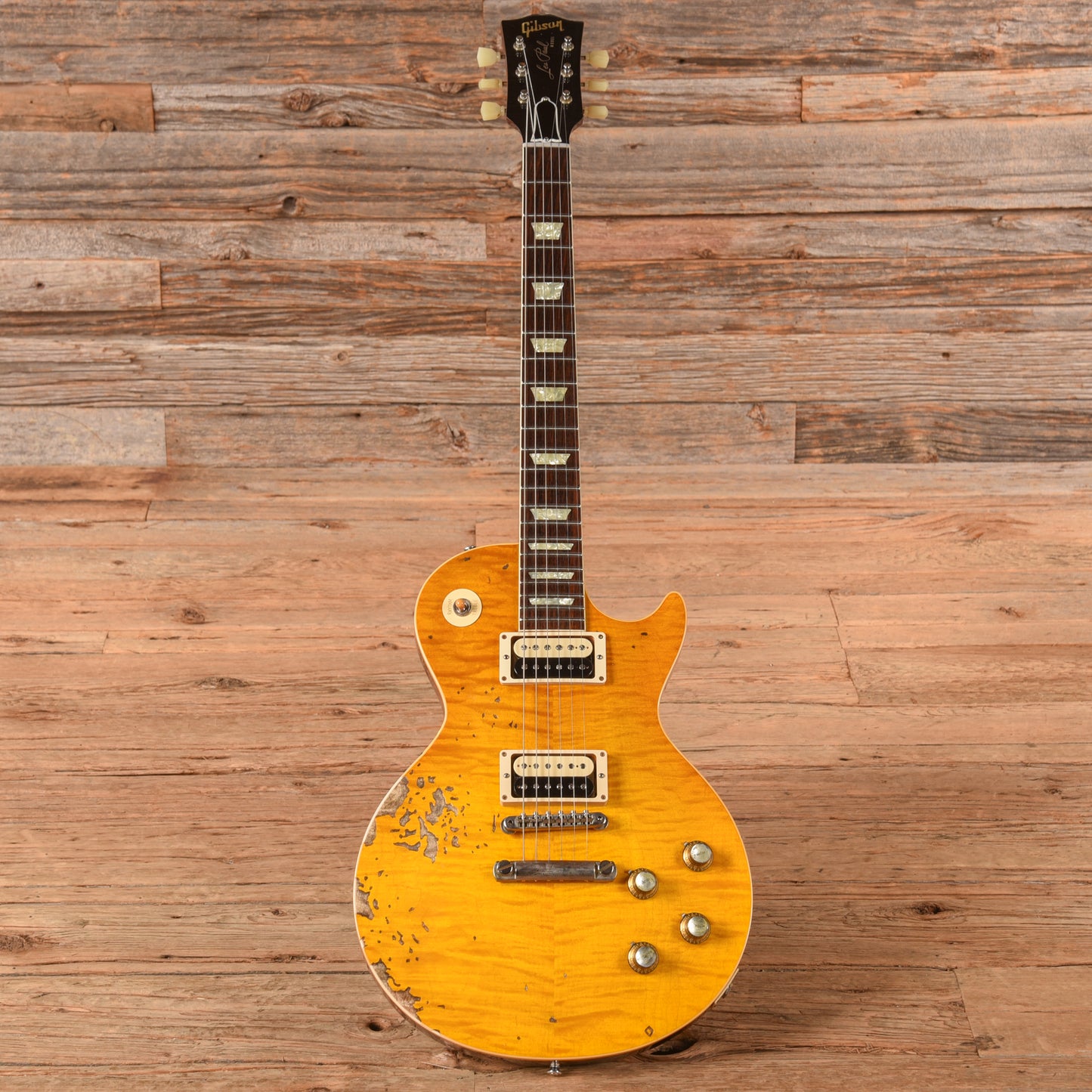 Gibson Custom Shop 60th Anniversary '59 Les Paul Standard Reissue Heavy Aged Amber 2019 Electric Guitars / Solid Body