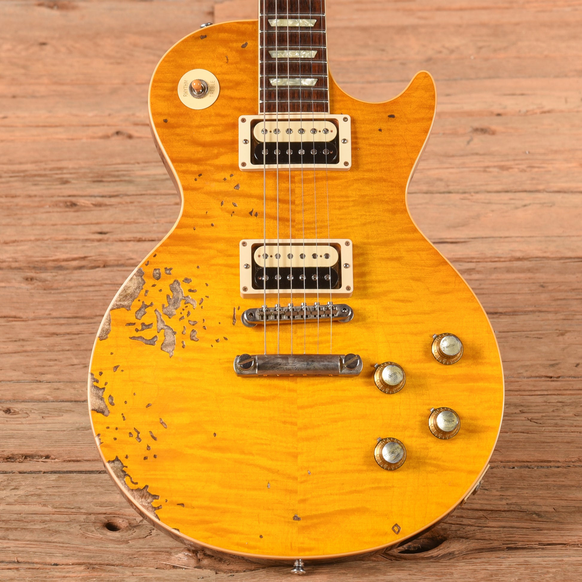 Gibson Custom Shop 60th Anniversary '59 Les Paul Standard Reissue Heavy Aged Amber 2019 Electric Guitars / Solid Body