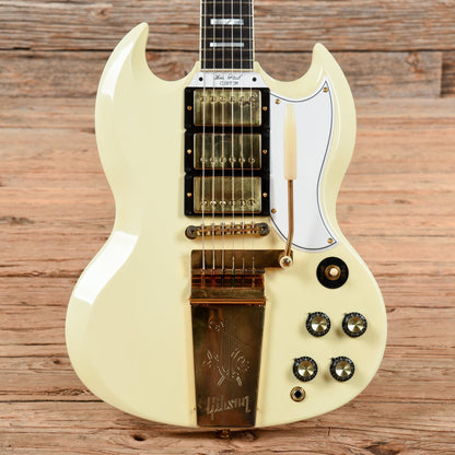 Gibson Custom Shop '63 Les Paul SG Custom Reissue with Maestro Classic White 2020 Electric Guitars / Solid Body