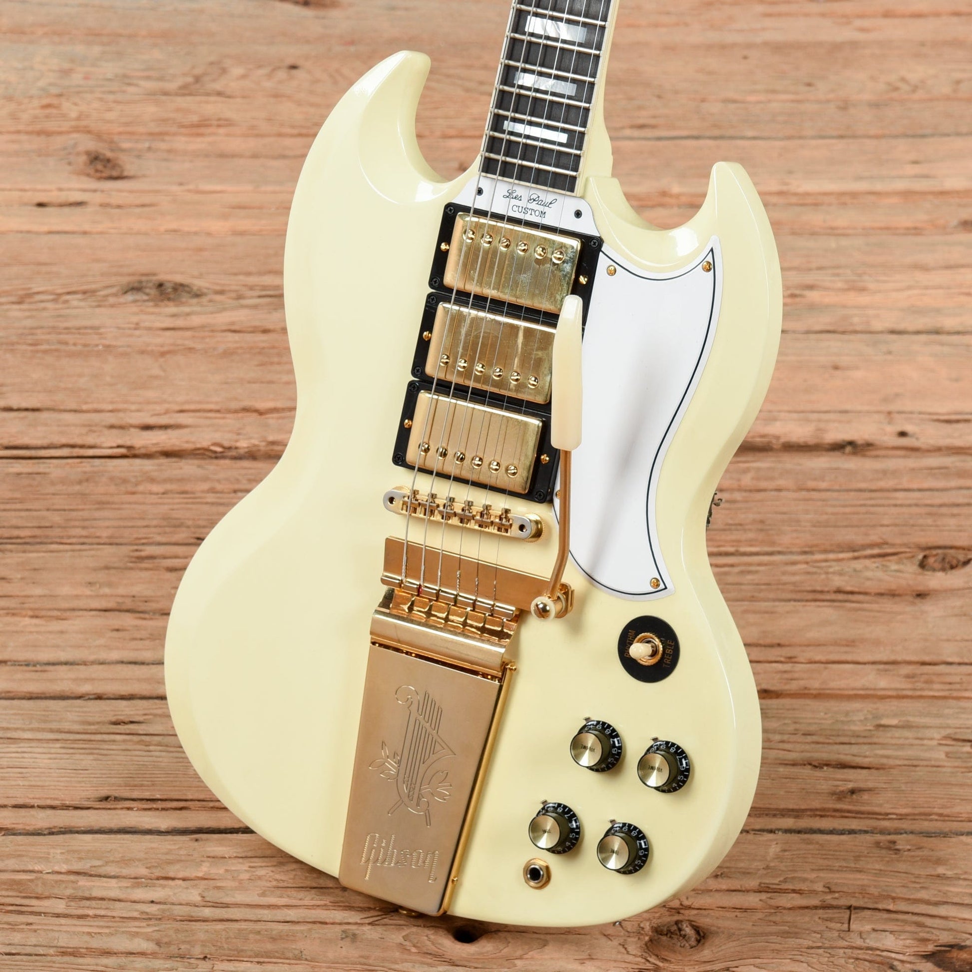 Gibson Custom Shop '63 Les Paul SG Custom Reissue with Maestro Classic White 2020 Electric Guitars / Solid Body