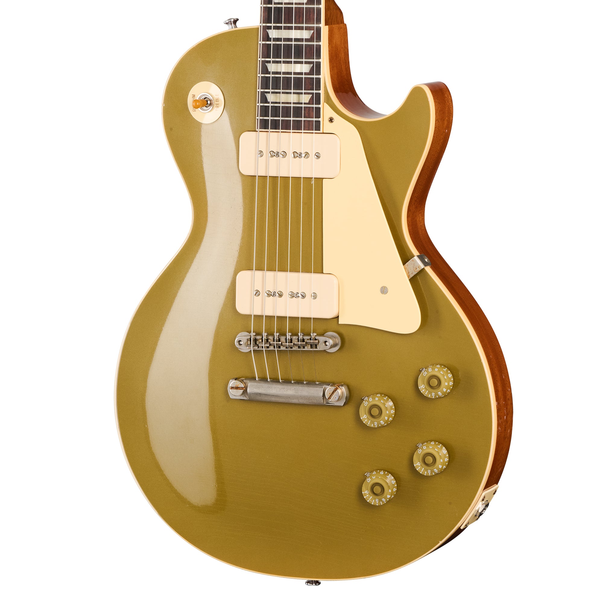 Gibson Custom Shop 70th Anniversary 1955 NAMM Show Commemorative Edition Les Paul Standard Nugget Gold Murphy Lab Light Aged Electric Guitars / Solid Body