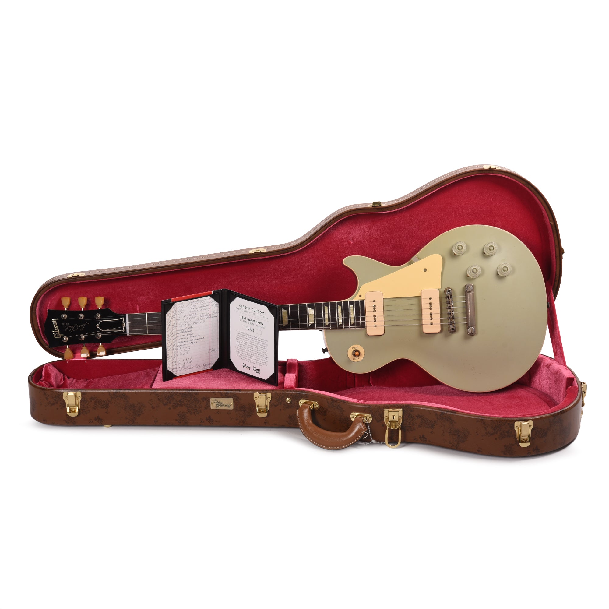 Gibson Custom Shop 70th Anniversary 1955 NAMM Show Commemorative Edition Les Paul Standard Platinum Murphy Lab Light Aged Electric Guitars / Solid Body