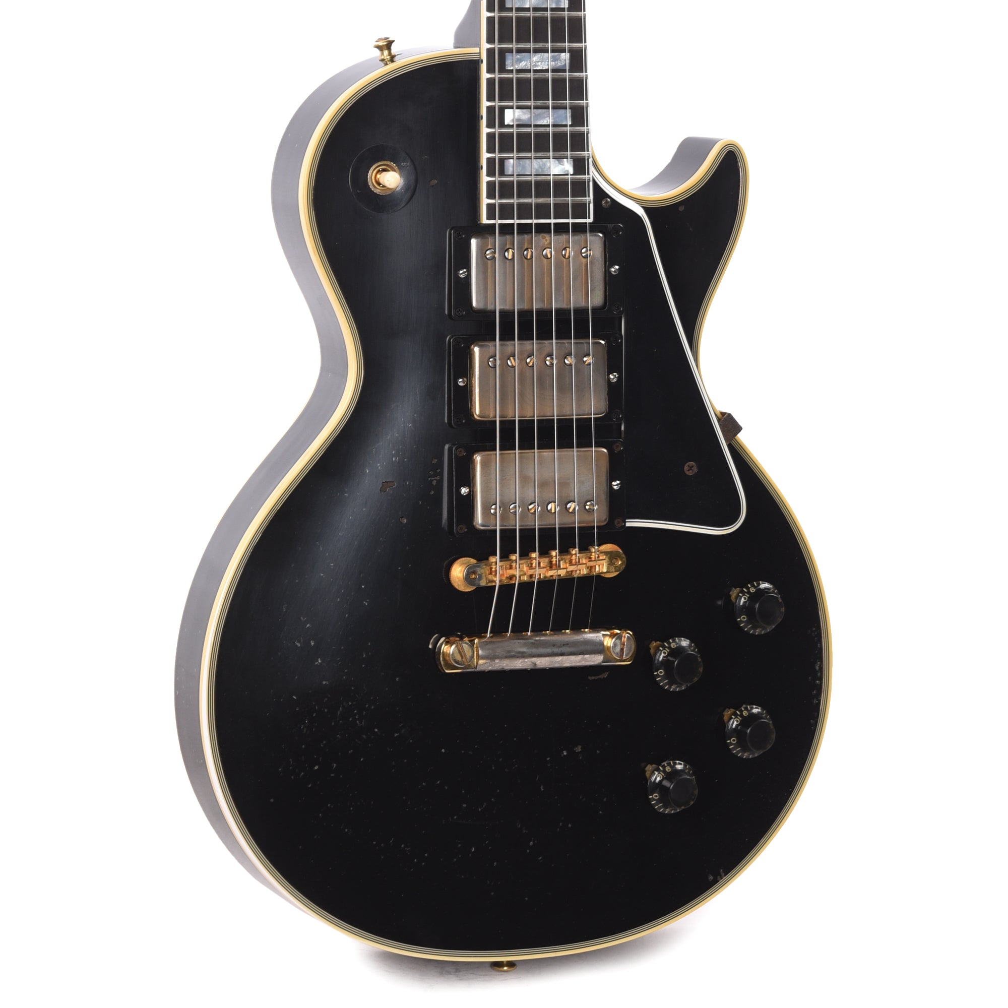 Gibson Custom Shop Artist Eric Clapton 1958 Les Paul Custom Ebony Murphy Lab Aged Electric Guitars / Solid Body