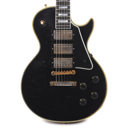 Gibson Custom Shop Artist Eric Clapton 1958 Les Paul Custom Ebony Murphy Lab Aged Electric Guitars / Solid Body