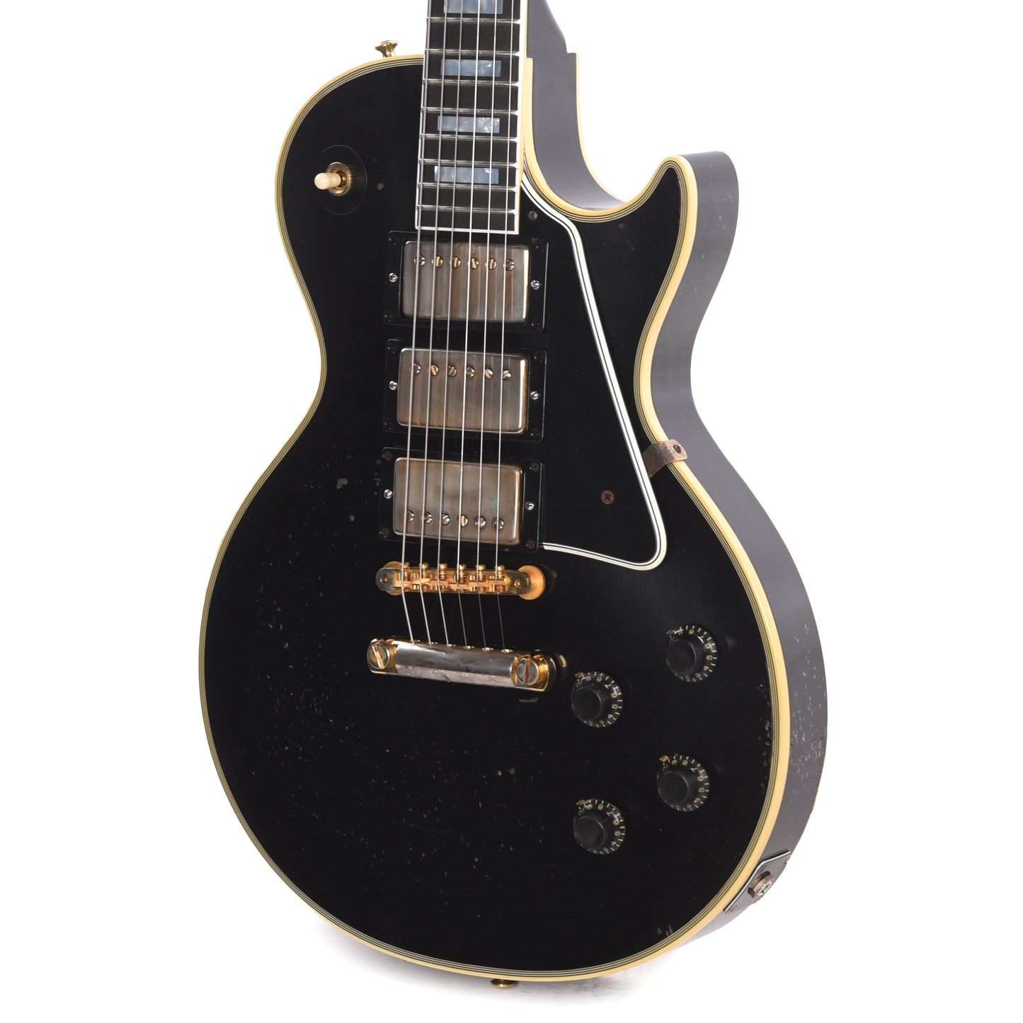 Gibson Custom Shop Artist Eric Clapton 1958 Les Paul Custom Ebony Murphy Lab Aged Electric Guitars / Solid Body