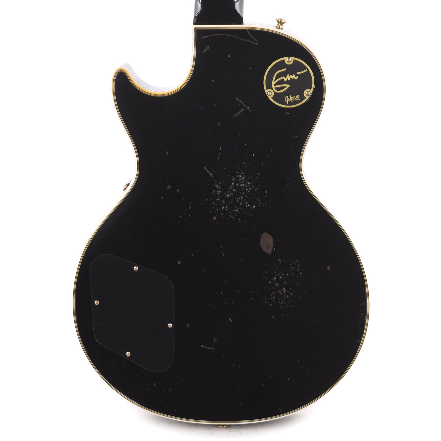 Gibson Custom Shop Artist Eric Clapton 1958 Les Paul Custom Ebony Murphy Lab Aged Electric Guitars / Solid Body