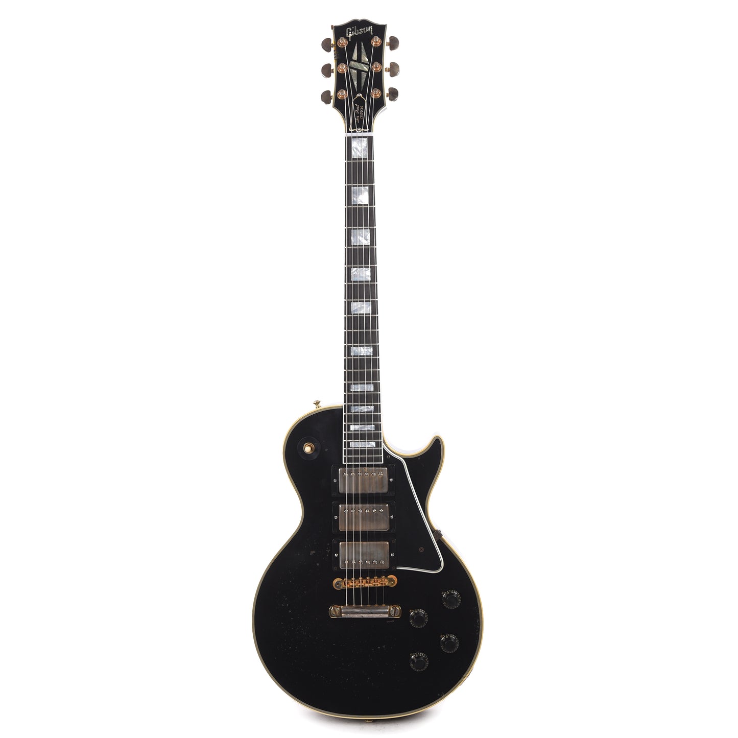 Gibson Custom Shop Artist Eric Clapton 1958 Les Paul Custom Ebony Murphy Lab Aged Electric Guitars / Solid Body